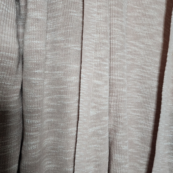 J. Jill Cotton Blend Heather Pink Open Front Cardigan Sweater Women's Size Large - Picture 3 of 7